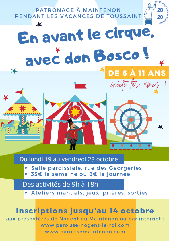 Patronage à Maintenon pour les enfants de 6 à 11 ans. - Paroisse de ...